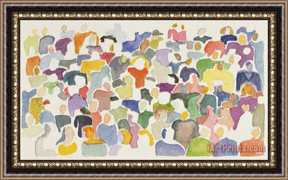 Diana Ong Crowd No 15 Framed Painting