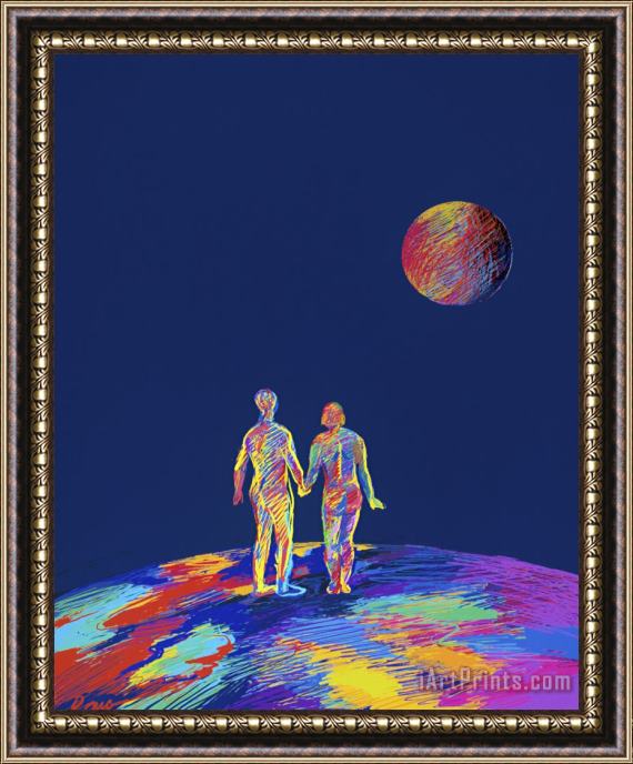 Diana Ong Planet X Framed Painting