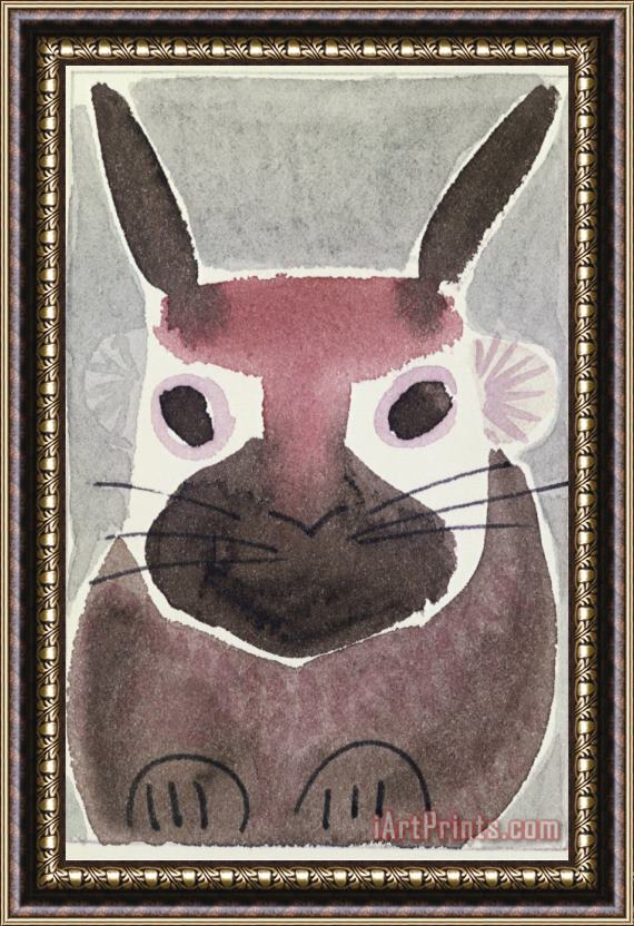 Diana Ong Rabbit Framed Painting