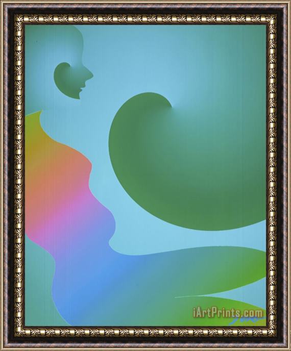 Diana Ong Rainbow Woman Framed Painting