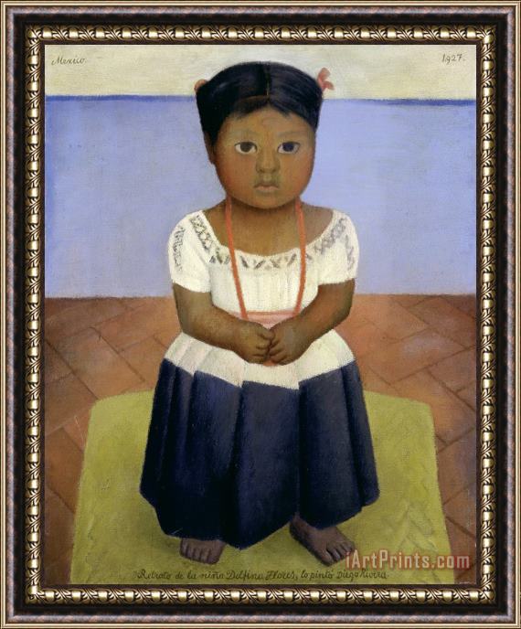 Diego Rivera Delfina Flores Framed Painting