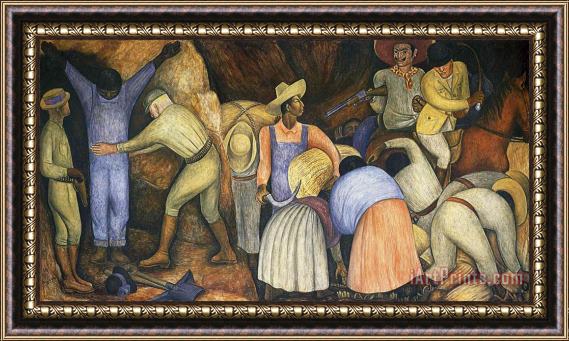 Diego Rivera The Exploiters 1926 Framed Painting