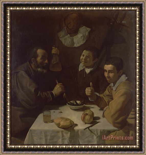 Diego Velazquez Luncheon Framed Painting
