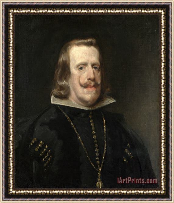 Diego Velazquez Portrait of Philip Iv of Spain 1656 Framed Painting