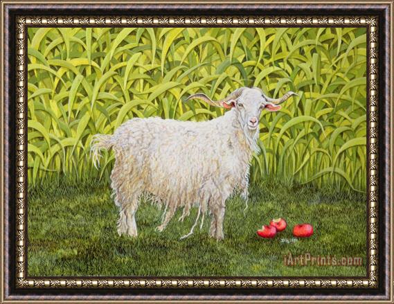 Ditz Goat Framed Painting