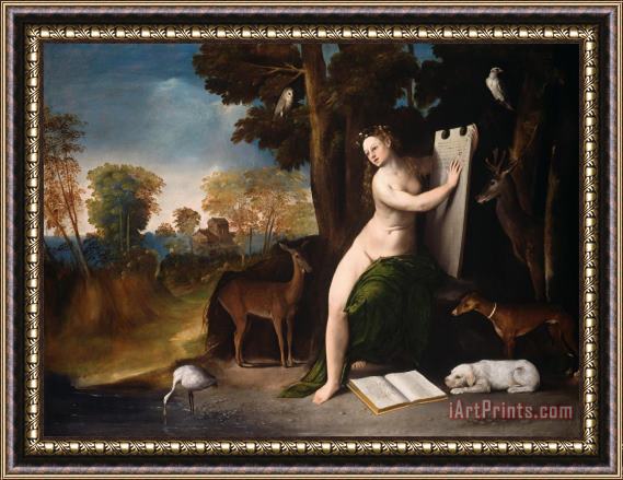 Dosso Dossi Circe And Her Lovers in a Landscape 1516 Framed Print
