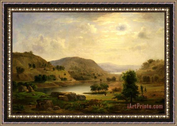 Duncanson, Robert Scott Valley Pasture Framed Painting