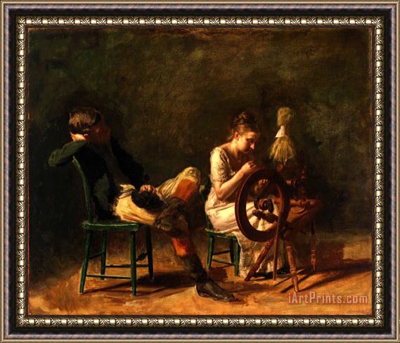 Eadweard J. Muybridge The Courtship Framed Painting