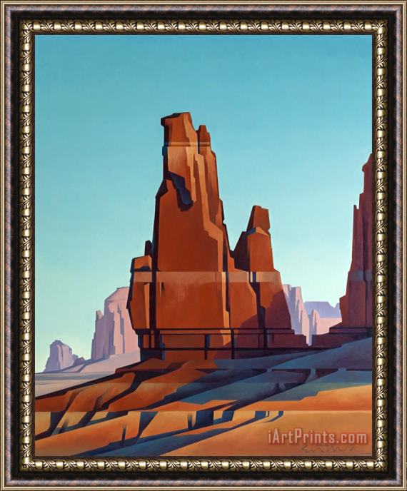 Ed Mell Desert Tower Framed Print