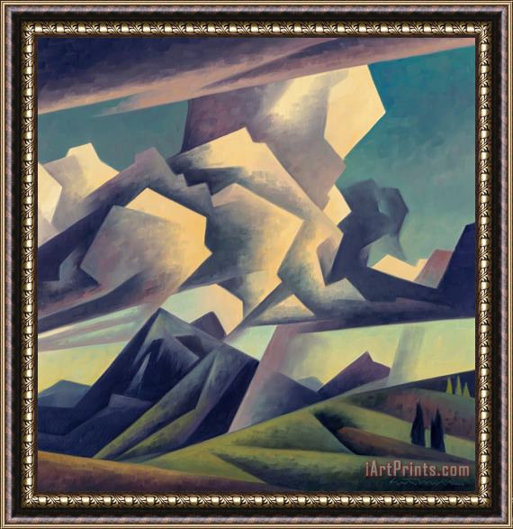 Ed Mell Highland Clouds, 2004 Framed Painting