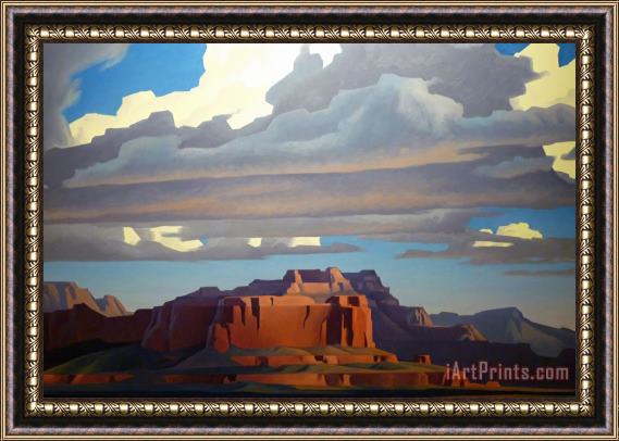 Ed Mell Sweeping Clouds Framed Print