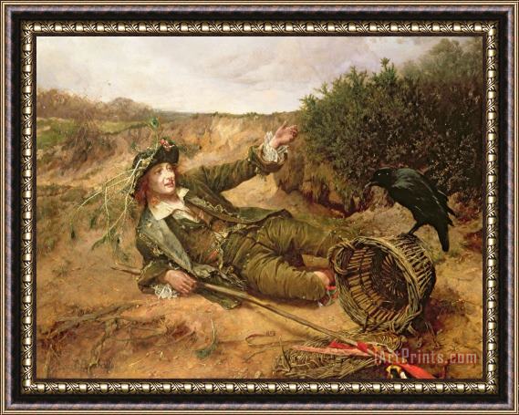 Edgar Bundy Fallen by the Wayside Framed Painting