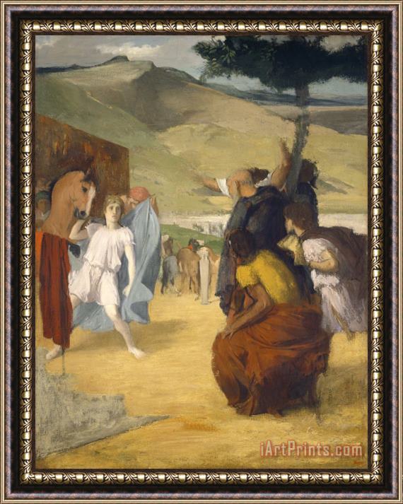 Edgar Degas Alexander And Bucephalus Framed Painting