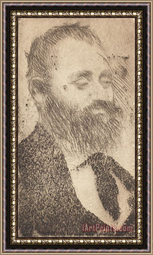 Edgar Degas Alphonse Hirsch Framed Painting