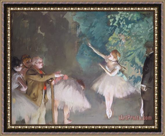 Edgar Degas Ballet Rehearsal Framed Print