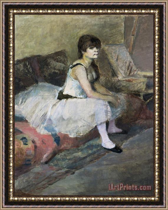 Edgar Degas Dancer at Rest Framed Painting