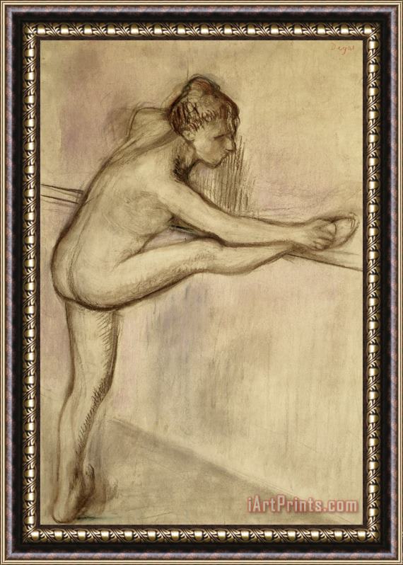 Edgar Degas Dancer At The Bar Framed Print