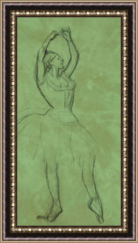Edgar Degas Dancer With Raised Arms Framed Painting