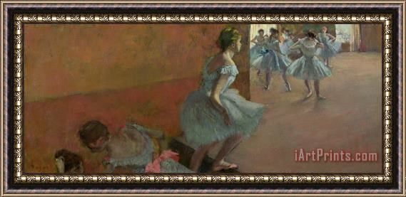 Edgar Degas Dancers Ascending a Staircase Framed Painting