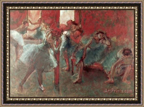 Edgar Degas Dancers at Rehearsal Framed Painting