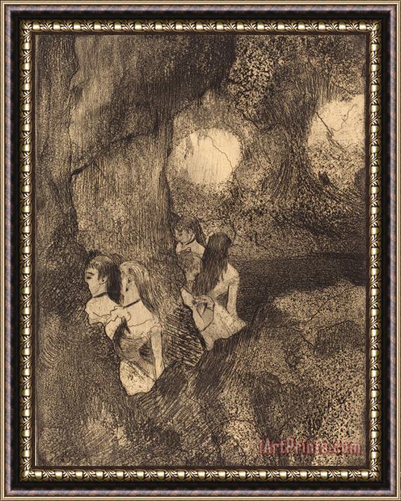 Edgar Degas Dancers in The Wings (danseuses Dans La Coulisse) Framed Print