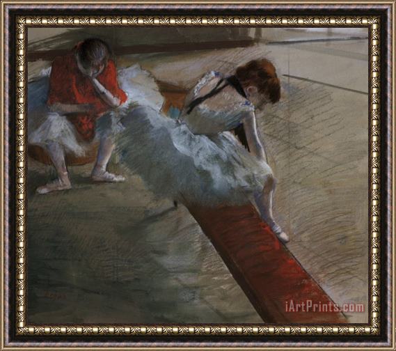 Edgar Degas Dancers Resting Framed Painting