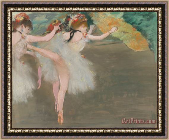 Edgar Degas Danseuses En Blanc Framed Painting