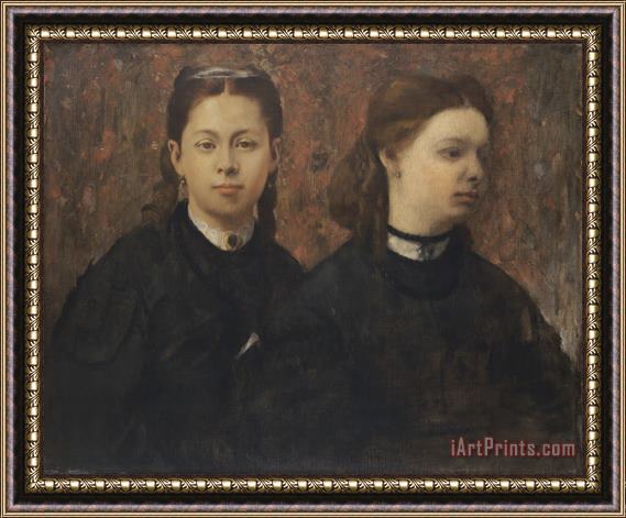 Edgar Degas Double Portrait The Cousins of The Painter Framed Painting