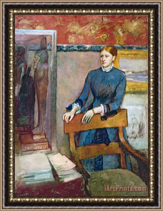 Edgar Degas Helene Rouart Framed Print