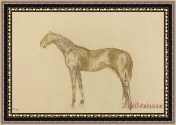 Edgar Degas Horse Framed Print