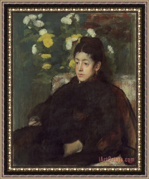 Edgar Degas Mademoiselle Malo Framed Painting