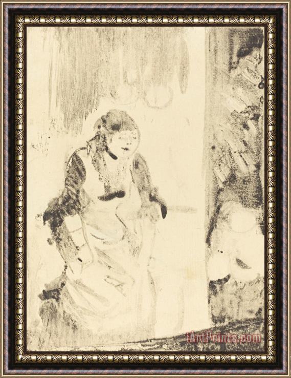 Edgar Degas Mlle Becat Framed Print
