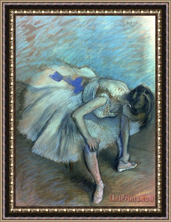 Edgar Degas Seated Dancer Framed Painting