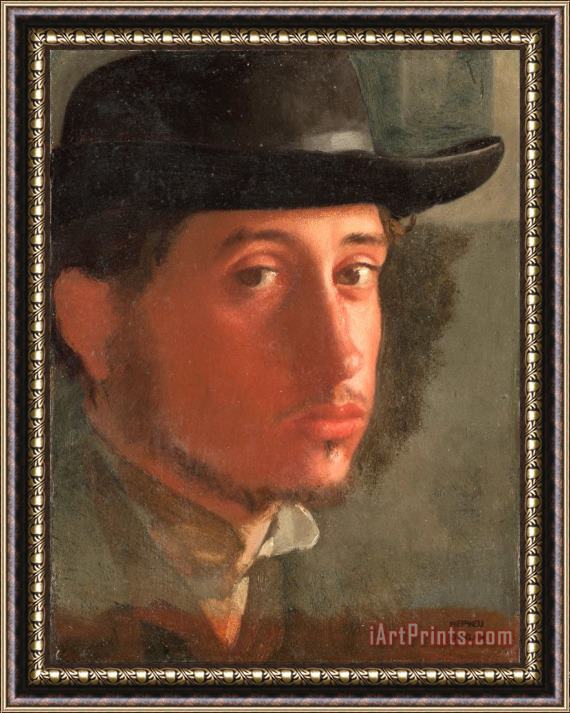 Edgar Degas Self Portrait Framed Painting