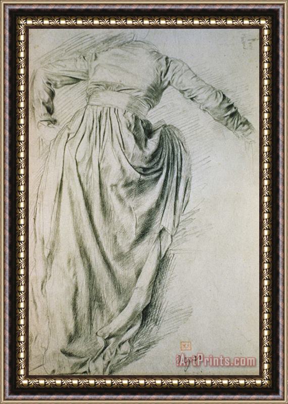 Edgar Degas Study of a Draped Woman Framed Print
