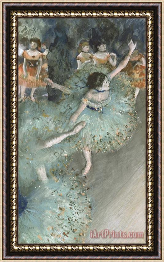 Edgar Degas Swaying Dancer (dancer in Green) Framed Print