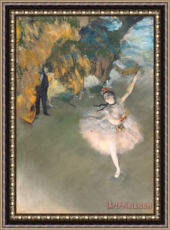 Edgar Degas The Star Or Dancer On The Stage Framed Painting