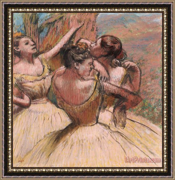 Edgar Degas Three Dancers Framed Painting