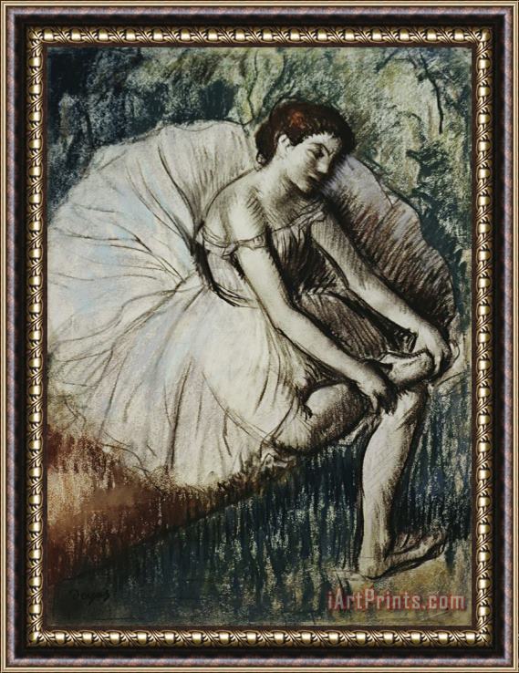 Edgar Degas Tired Dancer Framed Print