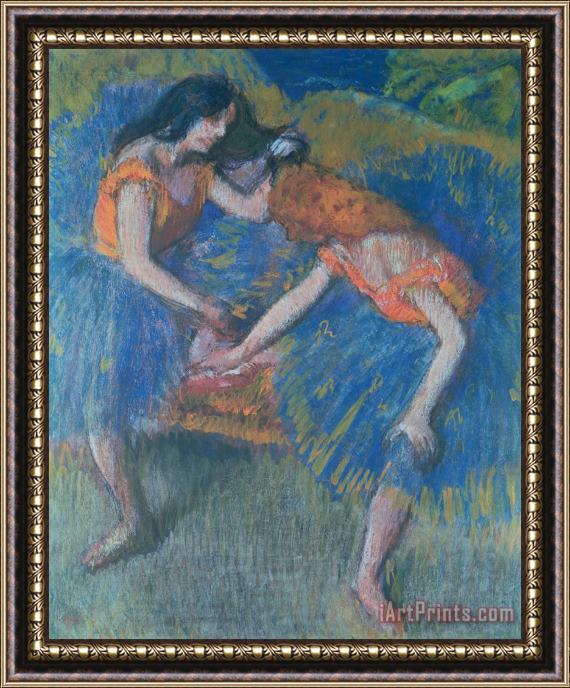 Edgar Degas Two Dancers Framed Painting