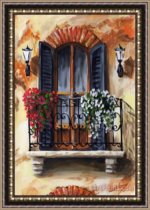 Edit Voros Balcony Of Cremona Framed Painting