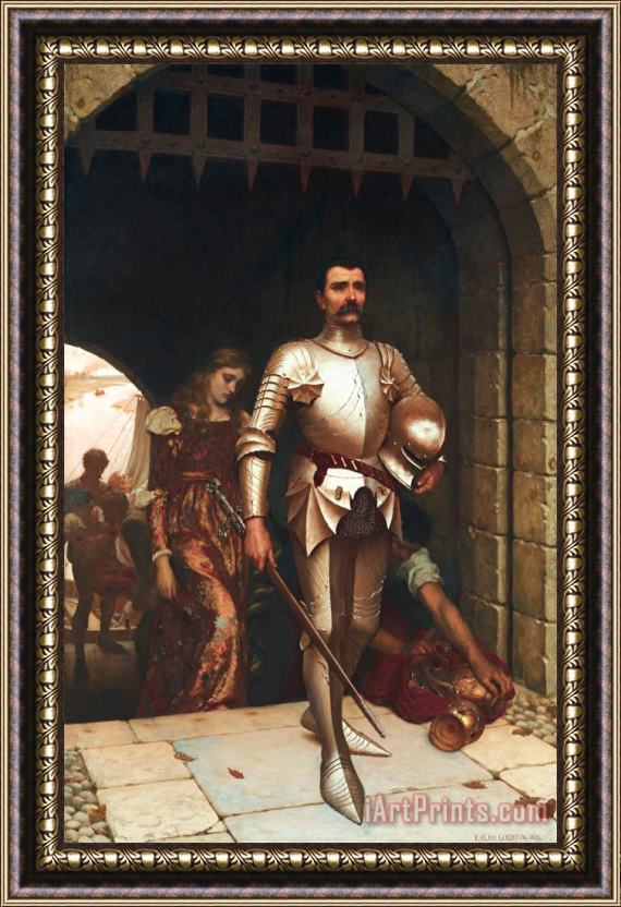 Edmund Blair Leighton Conquest Framed Painting