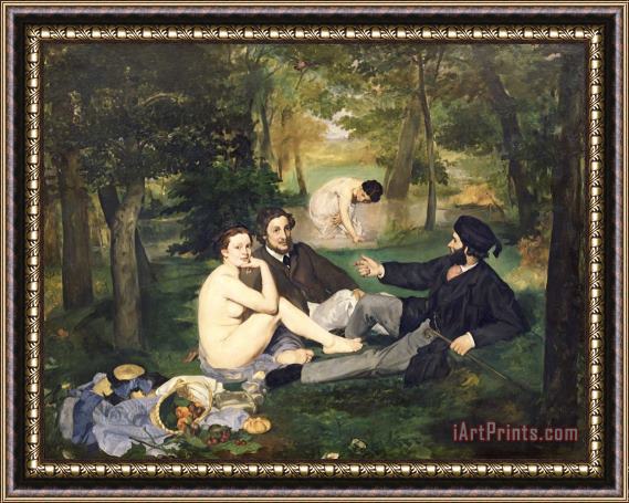 Edouard Manet Dejeuner sur l Herbe Framed Print