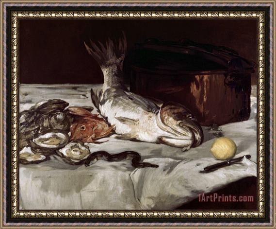 Edouard Manet Fish (still Life) Framed Print