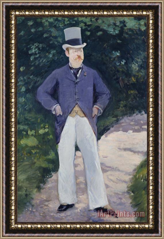Edouard Manet Portrait of Monsieur Brun Framed Print