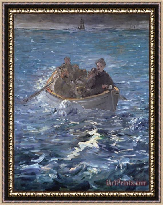 Edouard Manet The Escape Of Henri De Rochefort Framed Painting