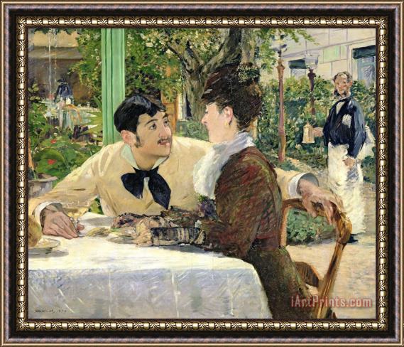 Edouard Manet The Garden of Pere Lathuille Framed Print