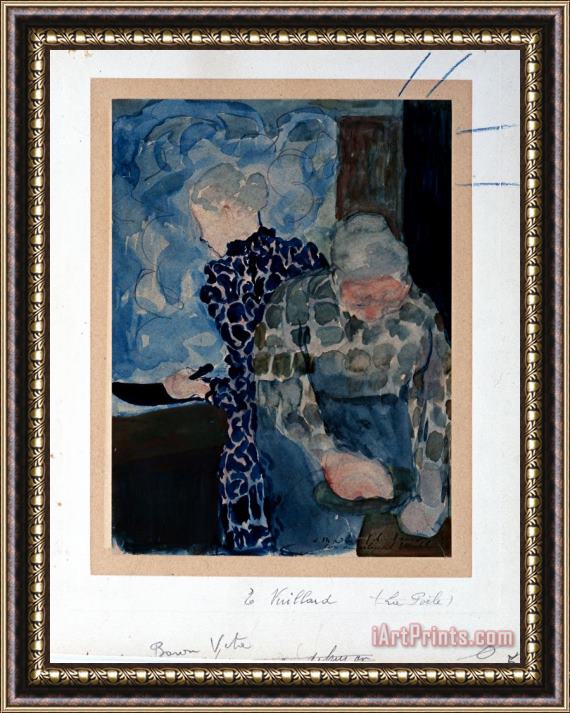 Edouard Vuillard Deux Femmes Dans Interieur Framed Painting