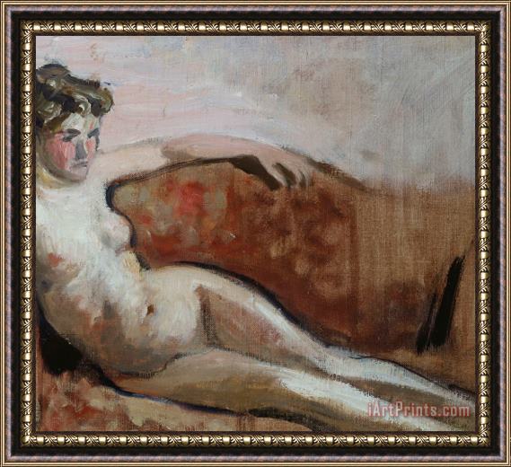 Edouard Vuillard Reclining Nude Framed Painting