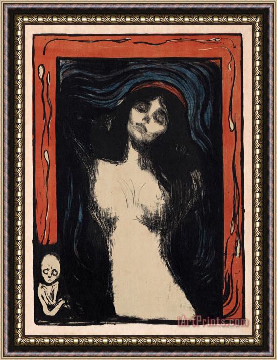 Edvard Munch Madonna Framed Painting
